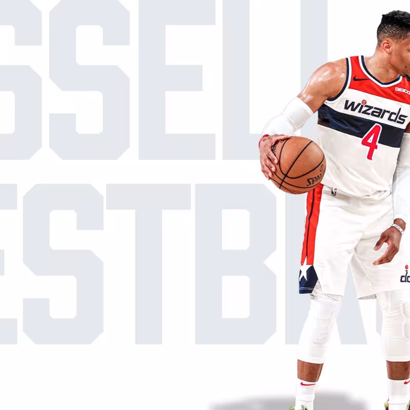 Russell Westbrook, estrella de Washington Wizards.