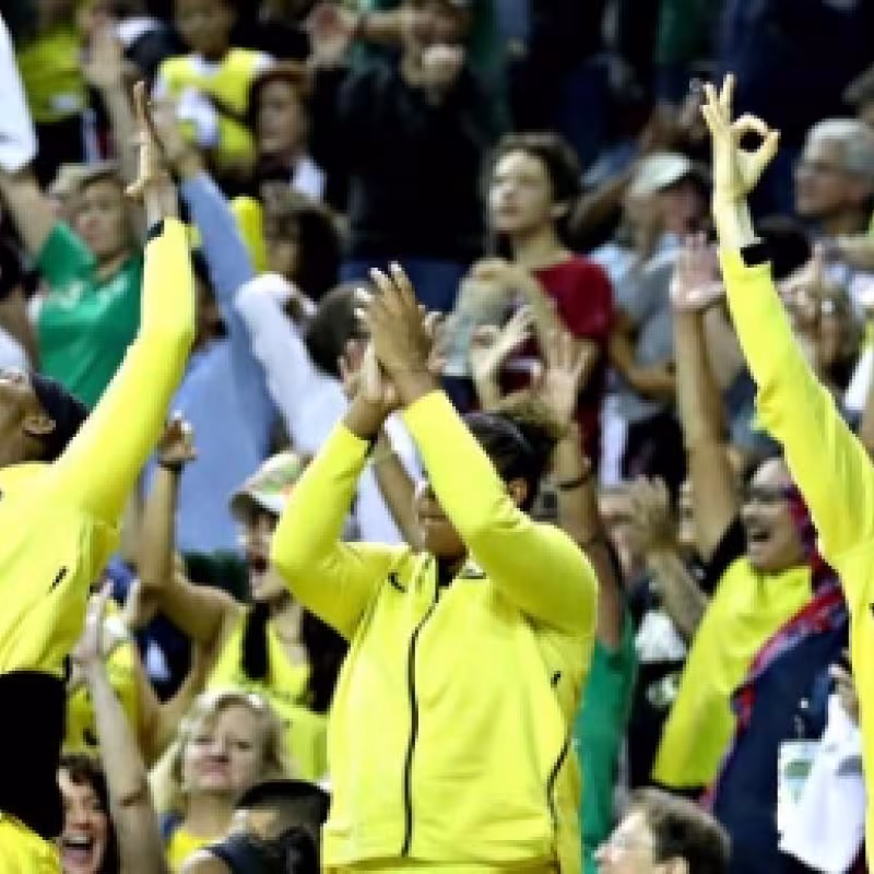 Jugadores de Seattle Storm celebrando la victoria. Foto: @seattlestorm