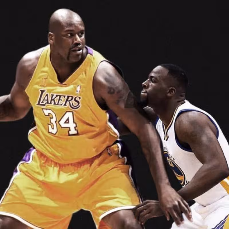Shaquille O´Neal y Draymond Green. Foto: gettyimages