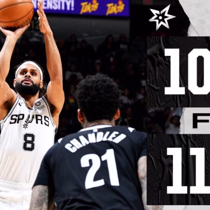 San Antonio Spurs vence a los Nets en un espectacular duelo entre Patty Mills y Spencer Dinwiddie