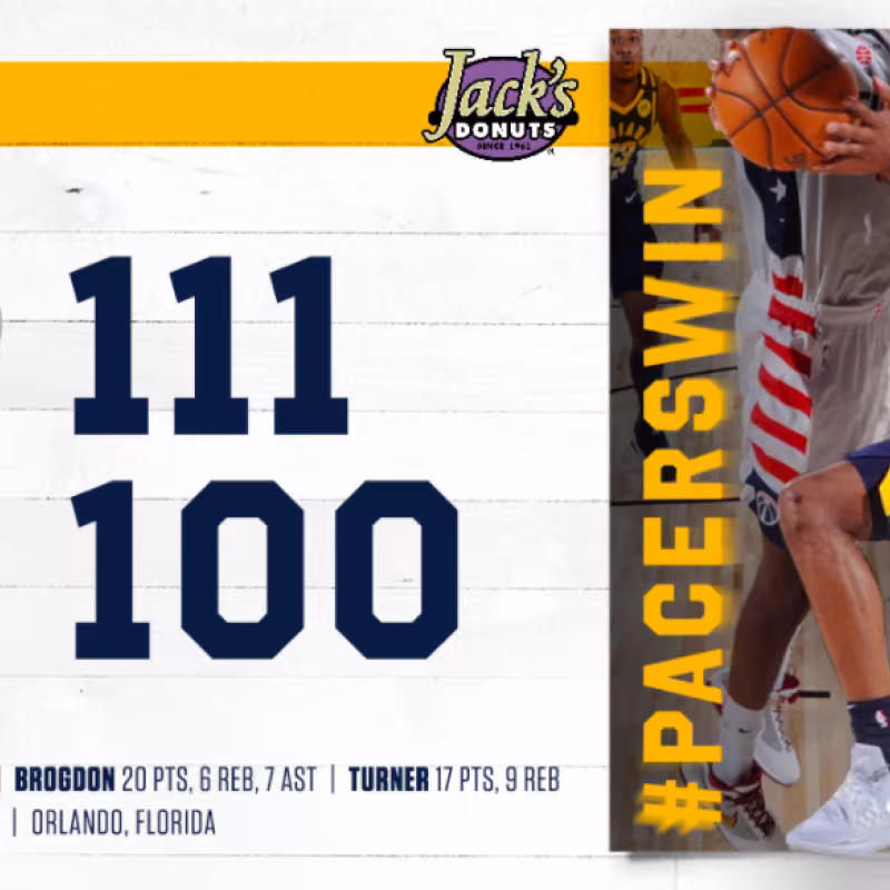 El "MVP" de la burbuja de Orlando lo vuelve a hacer: Partidazo de TJ Warren y triunfo de los Pacers