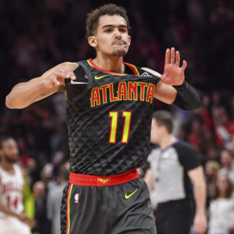 Trae Young, por delante de Doncic, LeBron, Antetokounmpo, Curry y Harden en la carrera por el MVP "Foto: Everything Georgia"