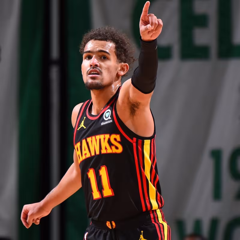 Trae Young, historia viva de la NBA por anotación. Foto: gettyimages