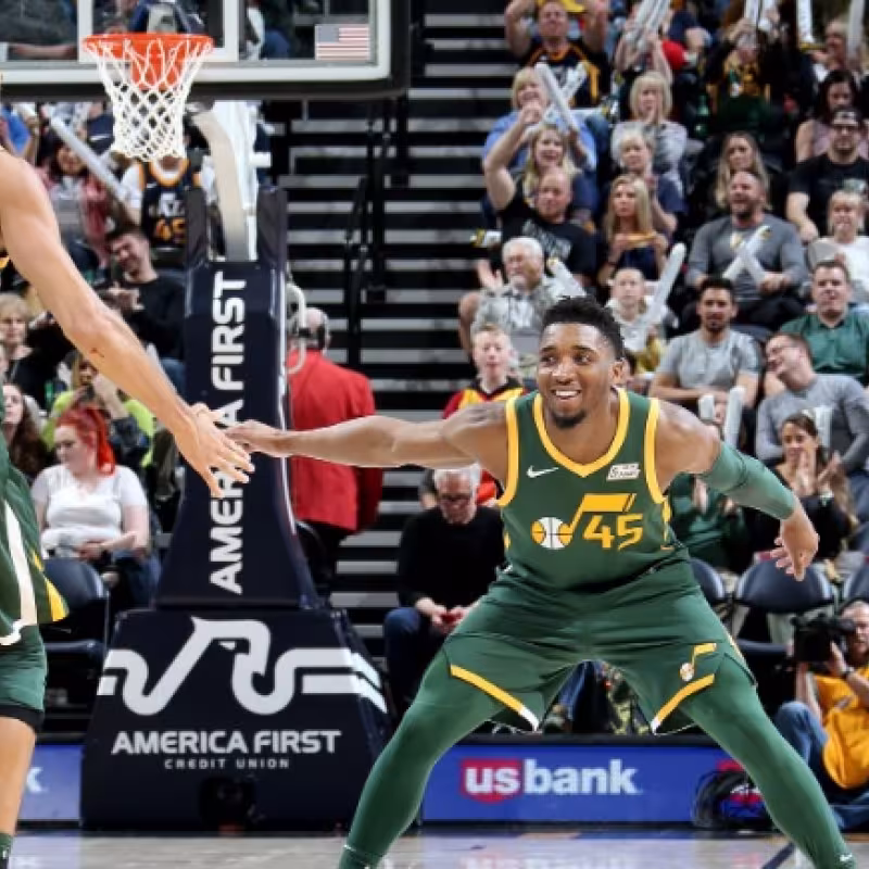 Donovan Mitchell y Rody Gobert, estrellas de Utah Jazz.