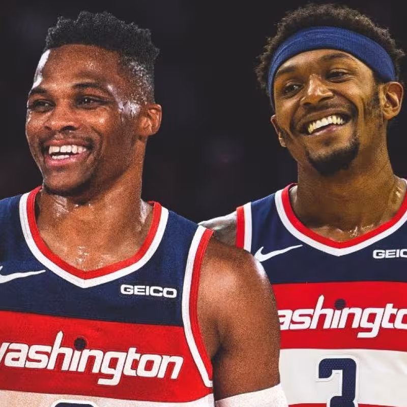 Russell Westbrook y Bradley Beal, nuevo dúo de estrellas en Washington Wizards.