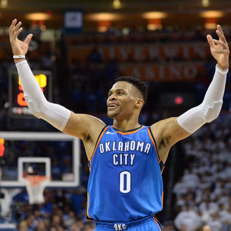 La racha de triples-dobles de Russell Westbrook, en números