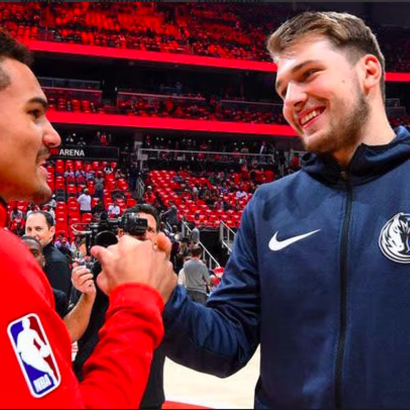Trae Young "se flipa" comparándose a él y a Doncic con Magic y Bird