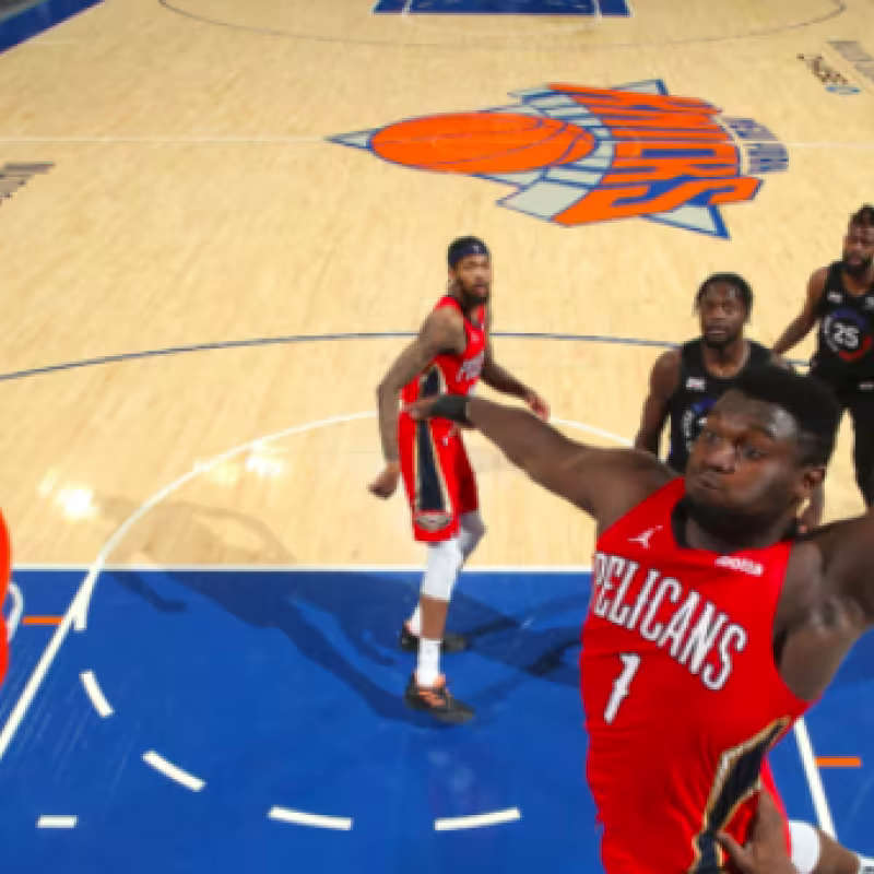 Zion Williamson, en el Madison ante los Knicks. 