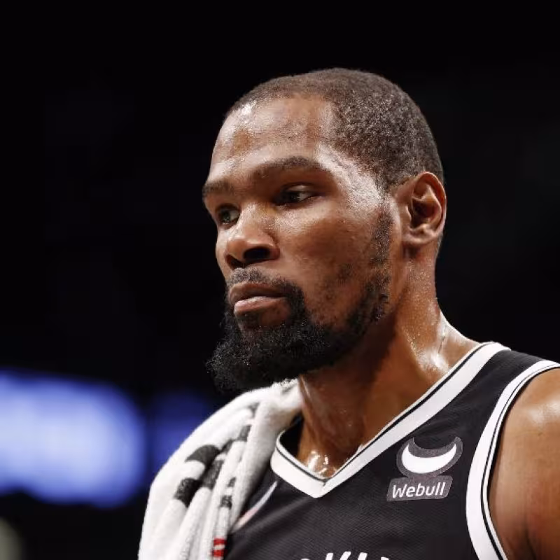 Kevin Durant, con la camiseta de Brooklyn Nets. 