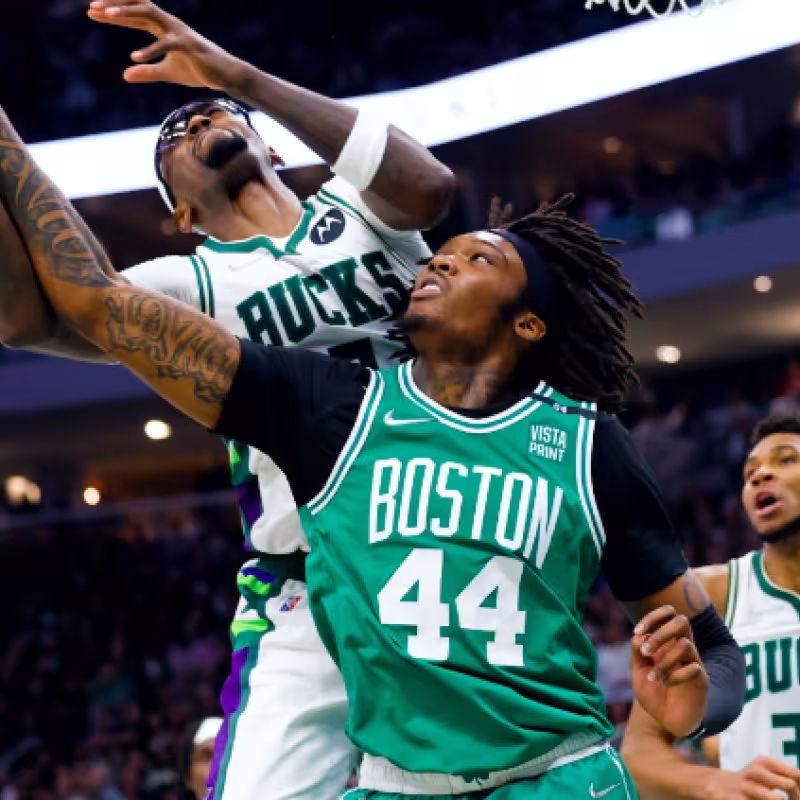 Robert Williams, con la camiseta de Boston Celtics. 