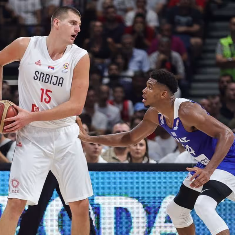 Jokic y Antetokounmpo, Eurobasket 2022. Foto. gettyimages