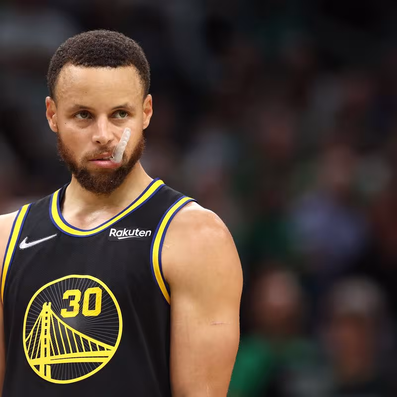 Stephen Curry, en un partido con los Golden State Warriors
