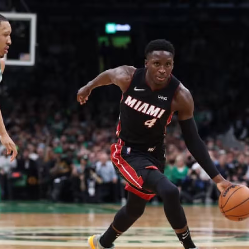 Victor Oladipo, en un partido con los Miami Heat
