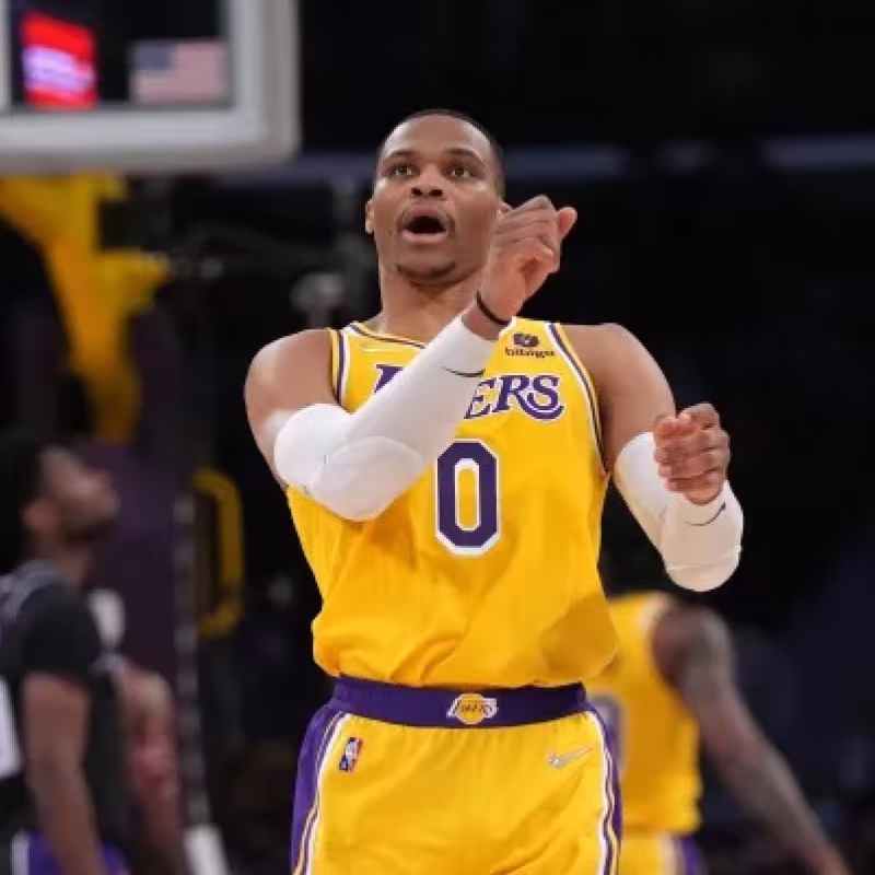 Russell Westbrook, jugador de Los Angeles Lakers.