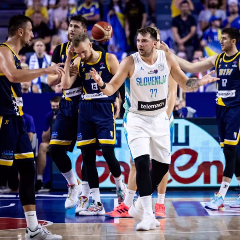 Luka Doncic, opción de hacer triple-doble en Eurobasket 2022. Foto: gettyimages