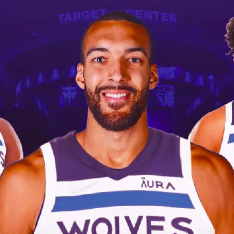 Gobert, Edwards y Towns, estrellas de Minnesota Timberwolves. 
