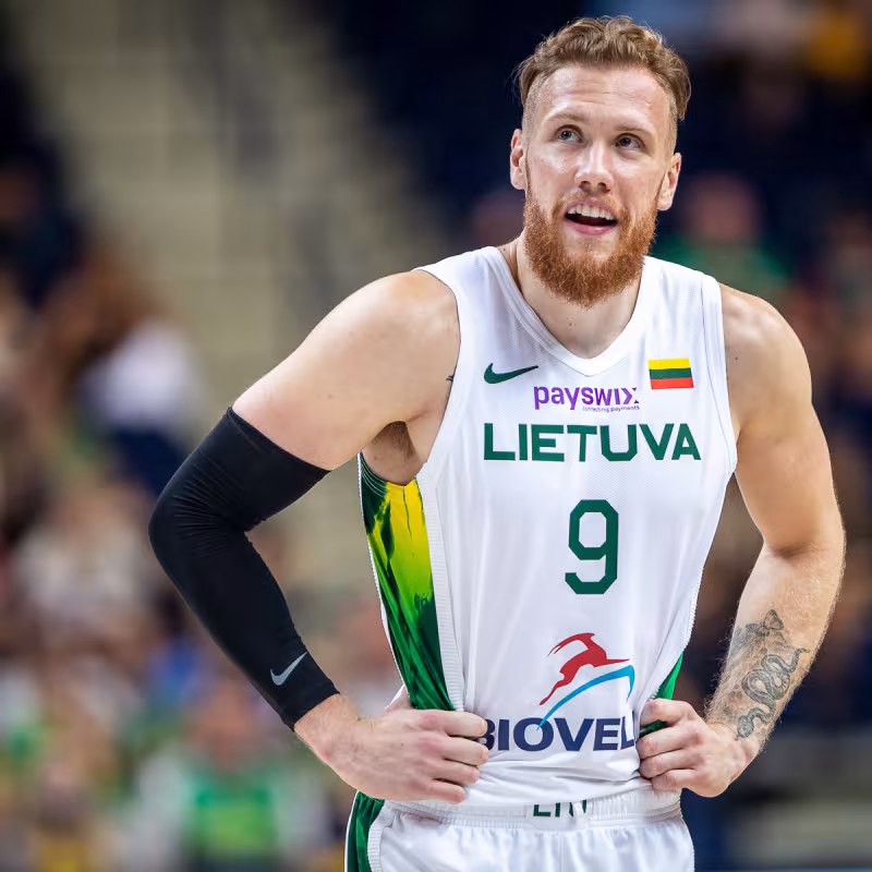 Ignas Brazdeikis, jugadores jóvenes a seguir en Eurobasket 2022. Foto: gettyimages