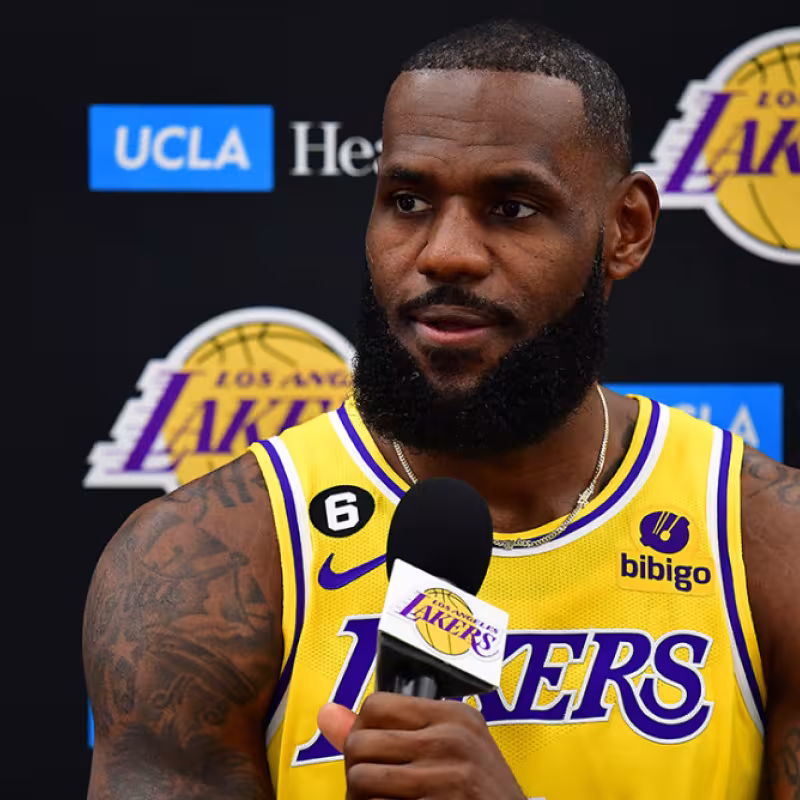 LeBron James, en el Media Day con Los Angeles Lakers