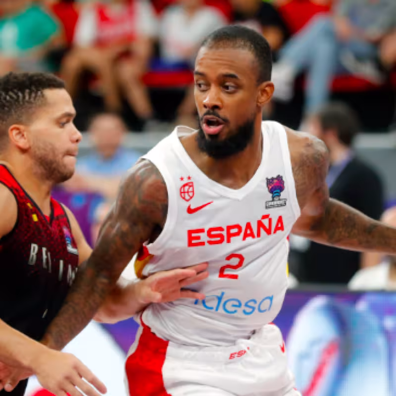 Lorenzo Brown, en la derrota de España frente a Bélgica.