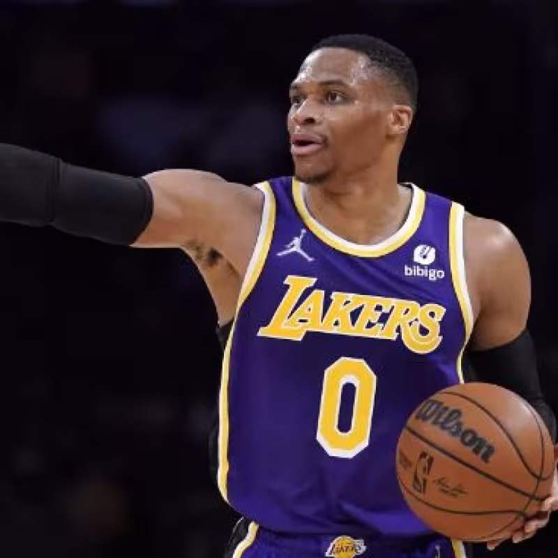 Russell Westbrook, jugador de Los Angeles Lakers. 