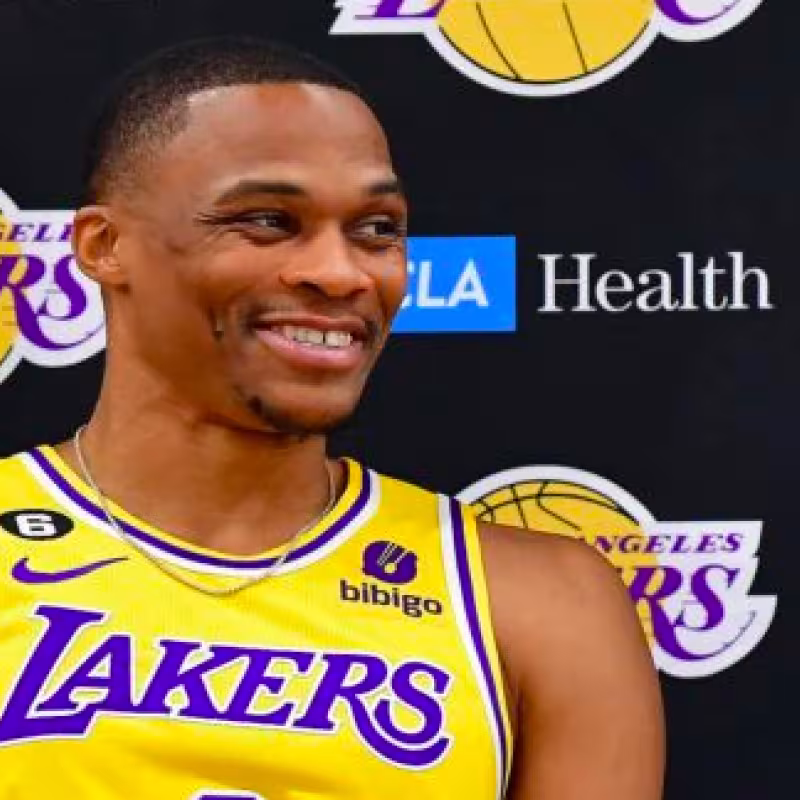 Russell Westbrook, estrella de Los Angeles Lakers. 