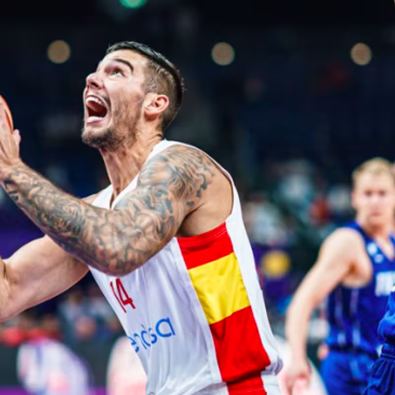 Willy Hernangómez, clave en el España-Finlandia. 