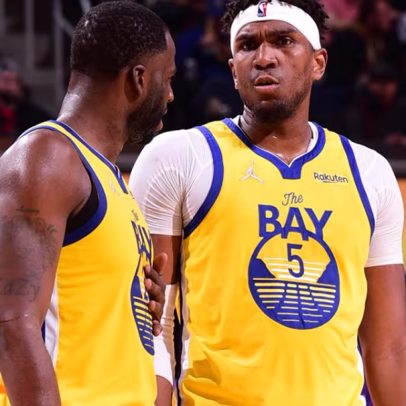 Draymond Green y Kevon Looney, con los Golden State Warriors