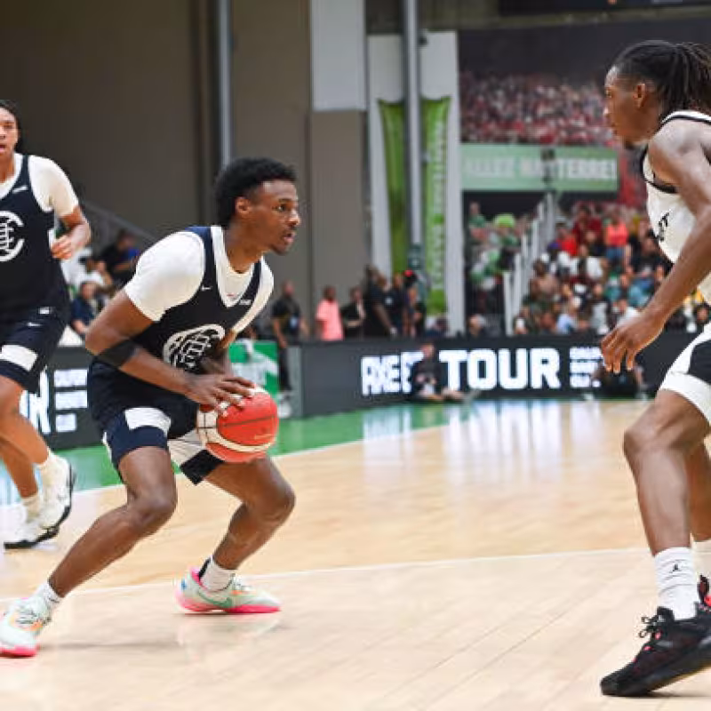 Bronny James, actuación brutal. Foto: gettyimages