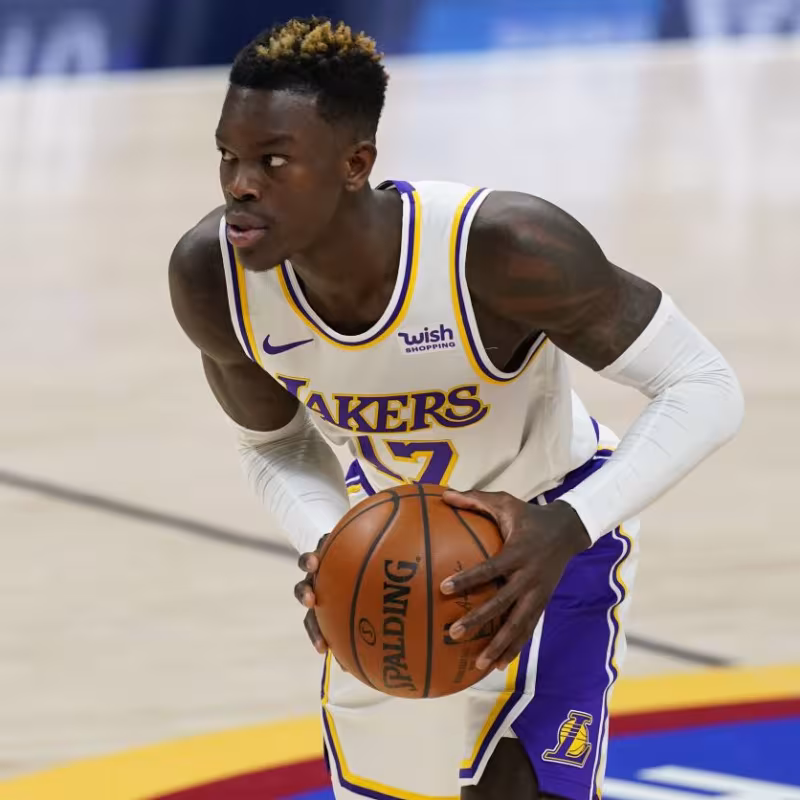 Dennis Schroder, jugador de Los Angeles Lakers.