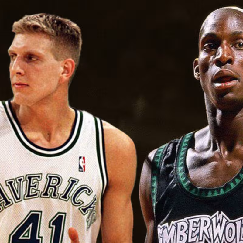 Dirk Nowitzki y Kevin Garnett, dos de los mejores ala-pívots de la historia