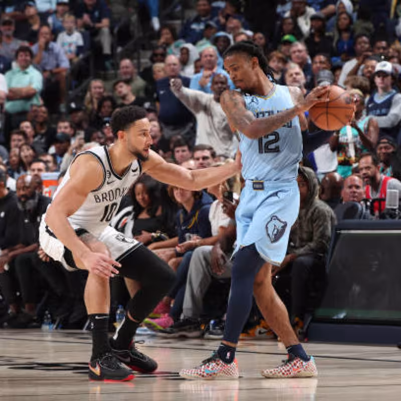 Ja Morant, humillación a Simmons. Foto: gettyimages