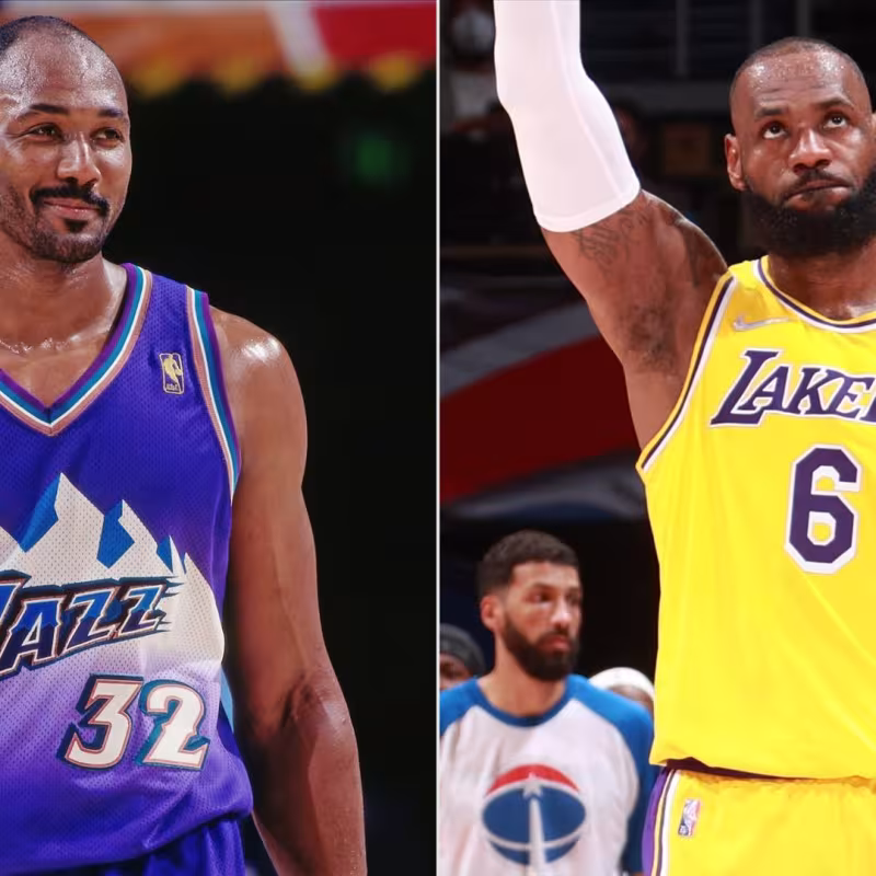Karl Malone y LeBron James