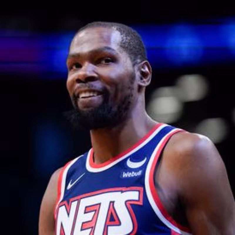 Kevin Durant, con la camiseta de Brooklyn Nets. 