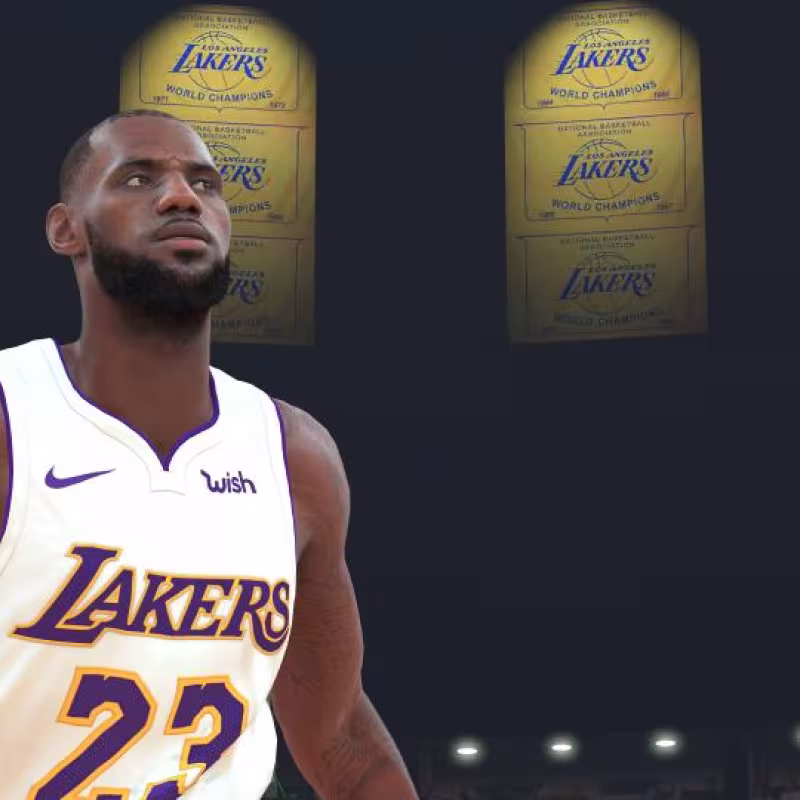 LeBron James, estrella de Los Angeles Lakers. 