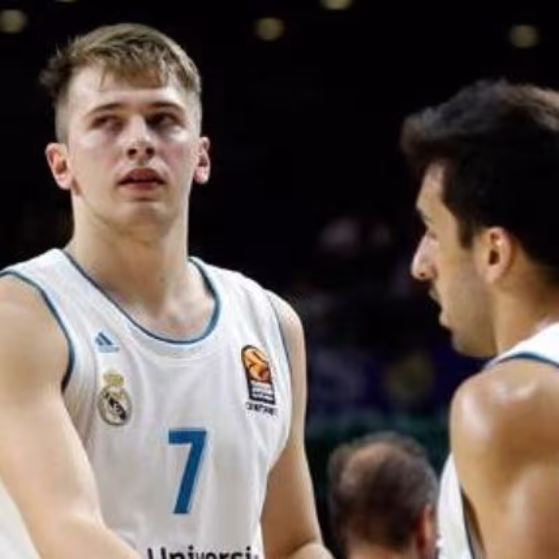 Luka Doncic y Facundo Campazzo, en el Real Madrid. 