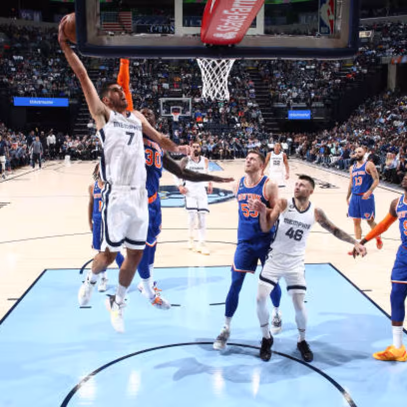 Santi Aldama, mejores canastas. Foto: gettyimages