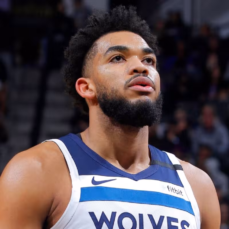 Karl-Anthony Towns, en un partido con Minnesota Timberwolves
