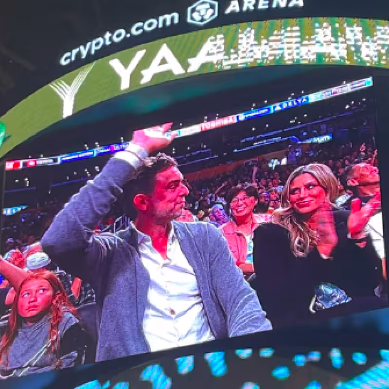 Pau Gasol acudió al Crypto.com Arena para ver a Los Angeles Lakers.