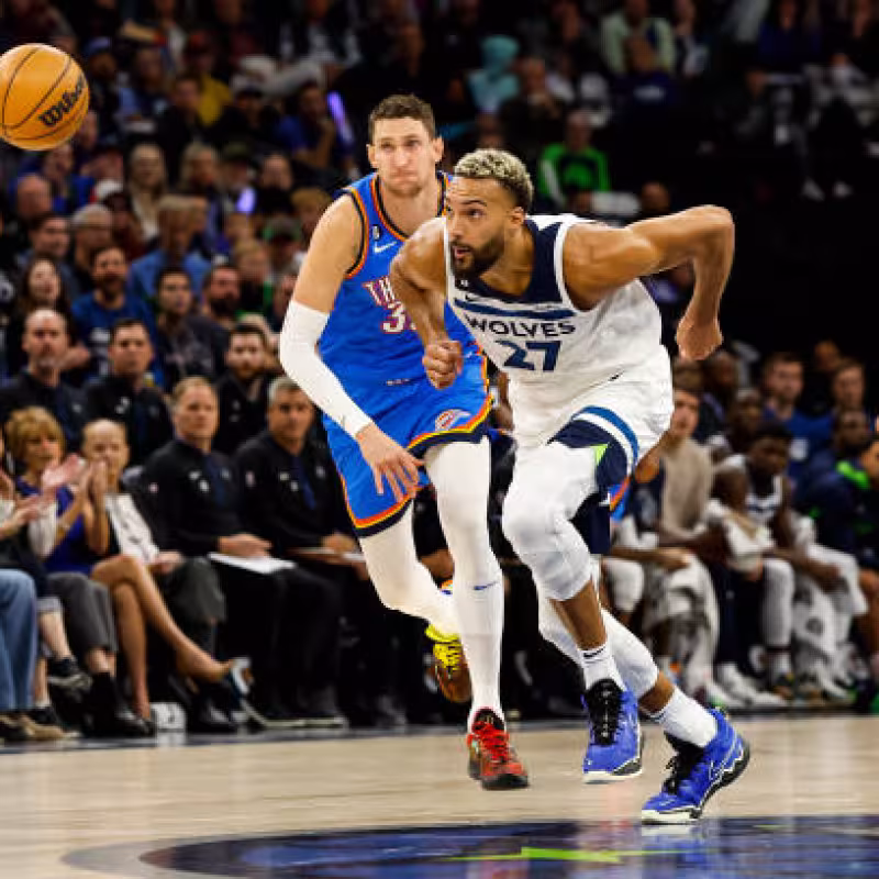 Rudy Gobert, debut ilusionante con Wolves. Foto. gettyimages