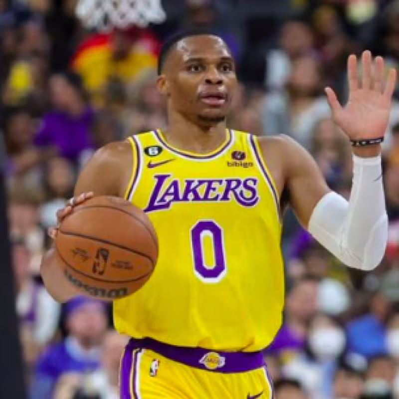 Russell Westbrook, estrella de Los Angeles Lakers. 