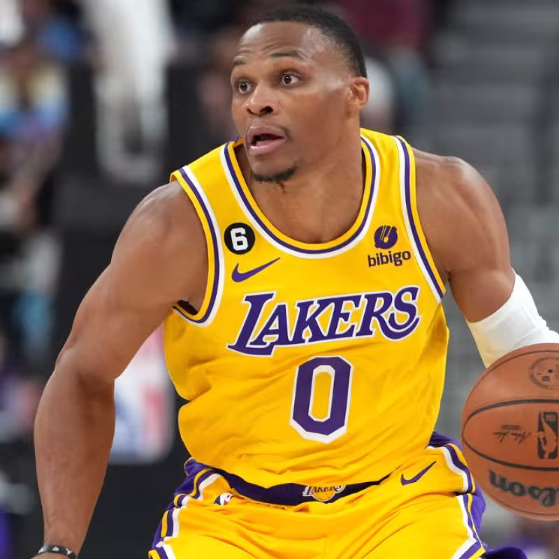 Russell Westbrook, en un partido con Los Angeles Lakers