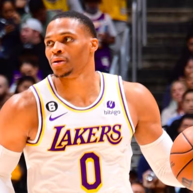 Russell Westbrook, estrella de Los Angeles Lakers. 