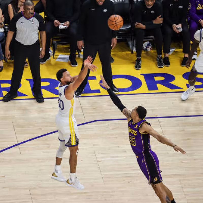 Stephen Curry, debut Lakers mejores jugadas. Foto: gettyimages