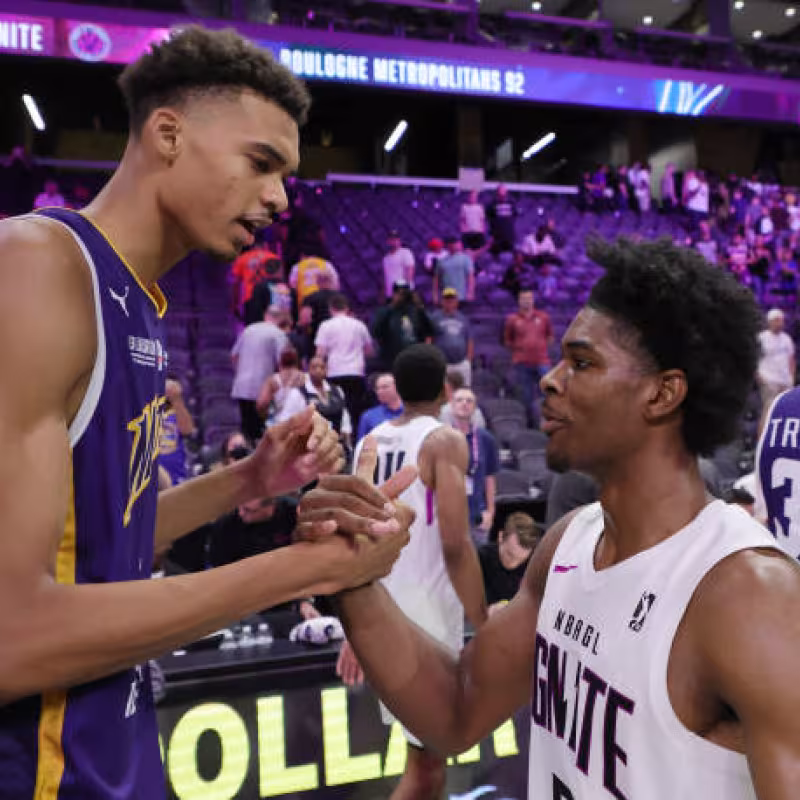 Wembanyama y Henderson, NBA Draft 2023. Foto: gettyimages