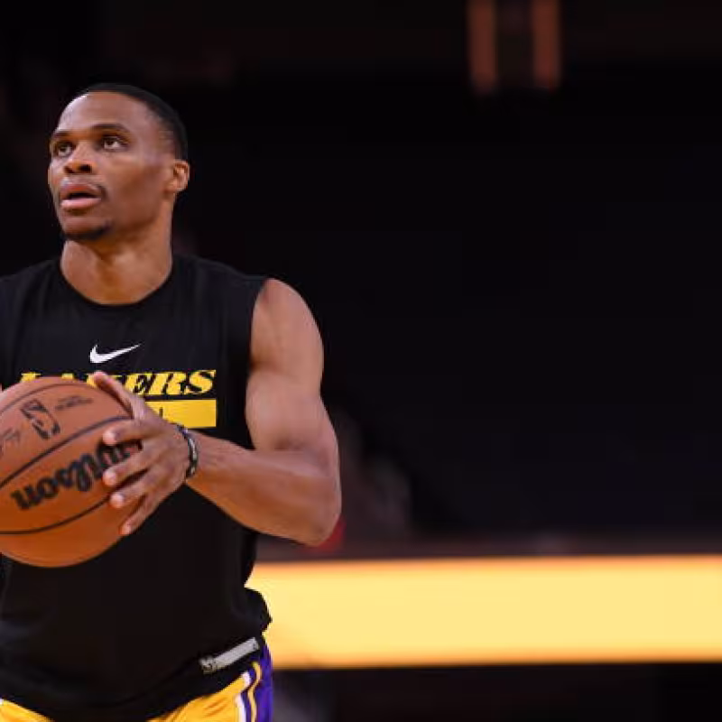 Russell Westbrook, surrealista acción. Foto: gettyimages