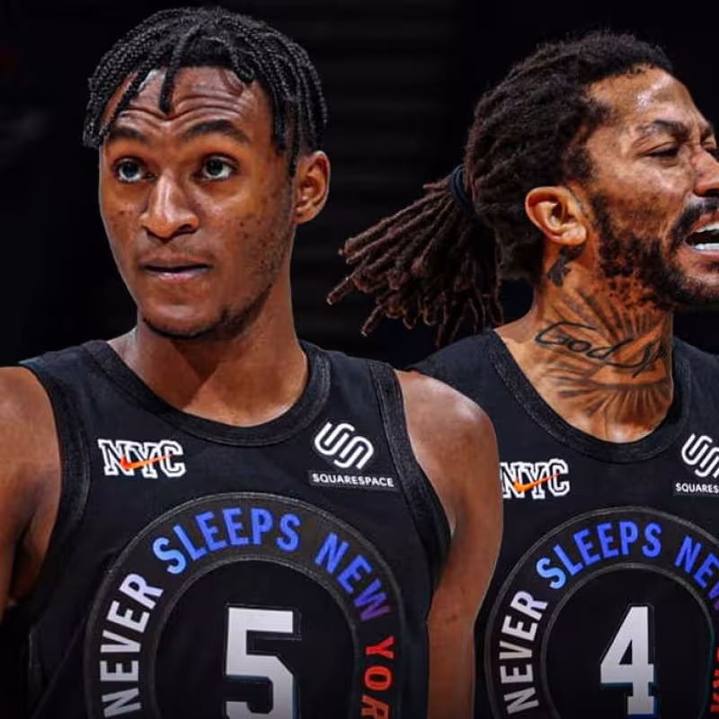 Immanuel Quickley y Derrick Rose