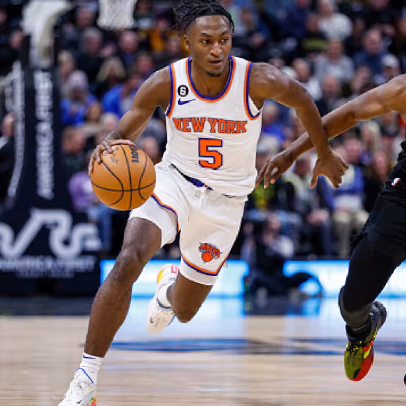 Immanuel Quickley, en un partido contra Utah Jazz