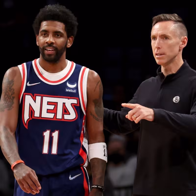 Kyrie Irving y Steve Nash