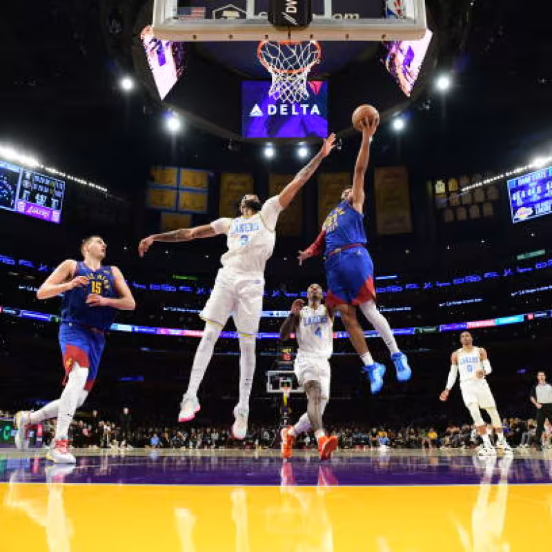 Jamal Murray, increíble mate. Foto: gettyimages