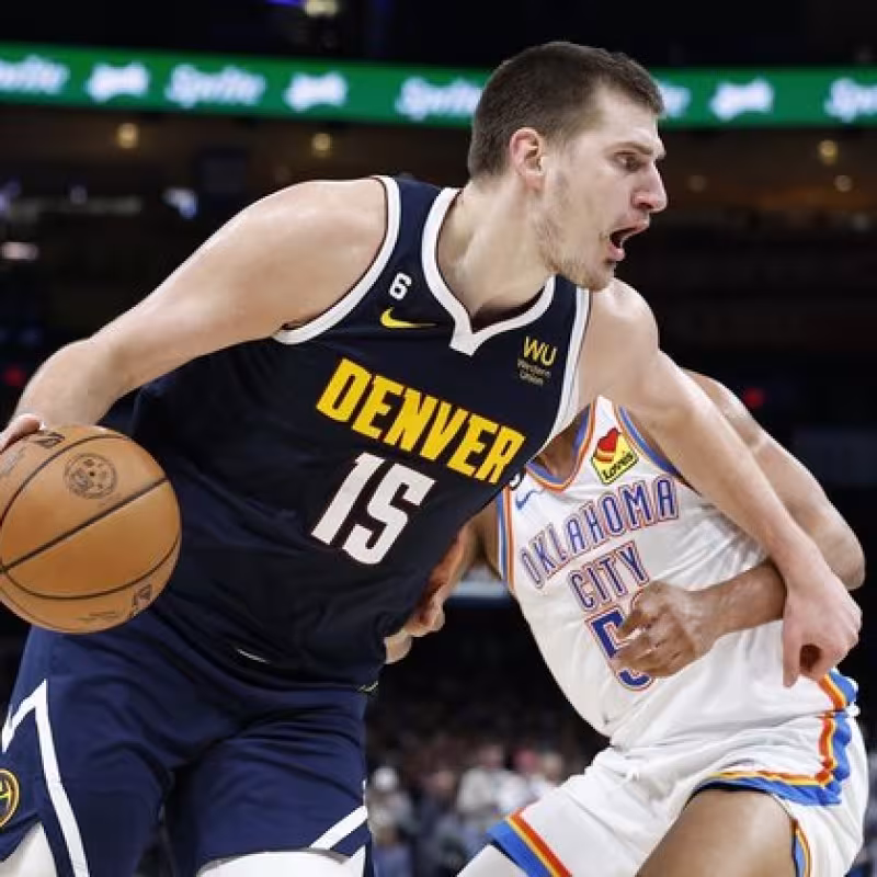 Nikola Jokic, en un partido contra Oklahoma City Thunder